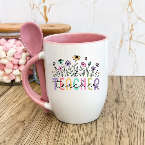 Personalised Teachers Mug and Spoon - Image 4