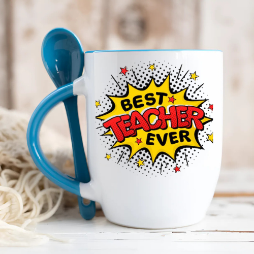 Personalised Teachers Mug and Spoon - Image 8