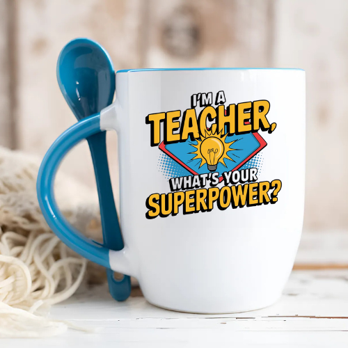 Personalised Teachers Mug and Spoon - Image 9