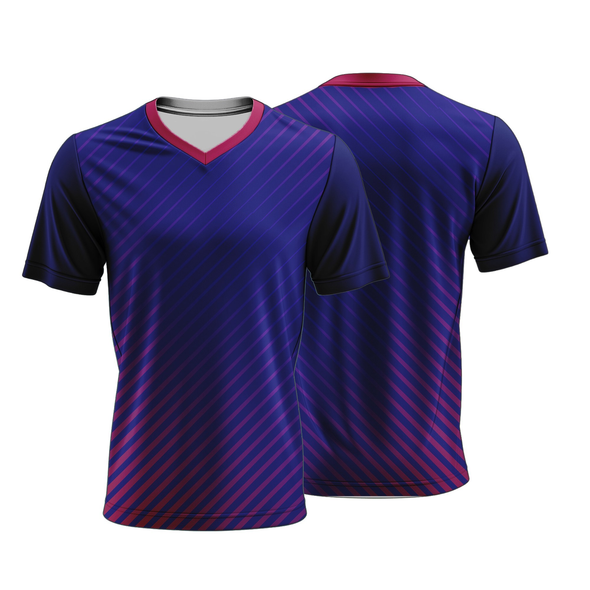 Unisex Short Sleeve V-Neck T-Shirt | Dry Tec | Sport Design - Image 5
