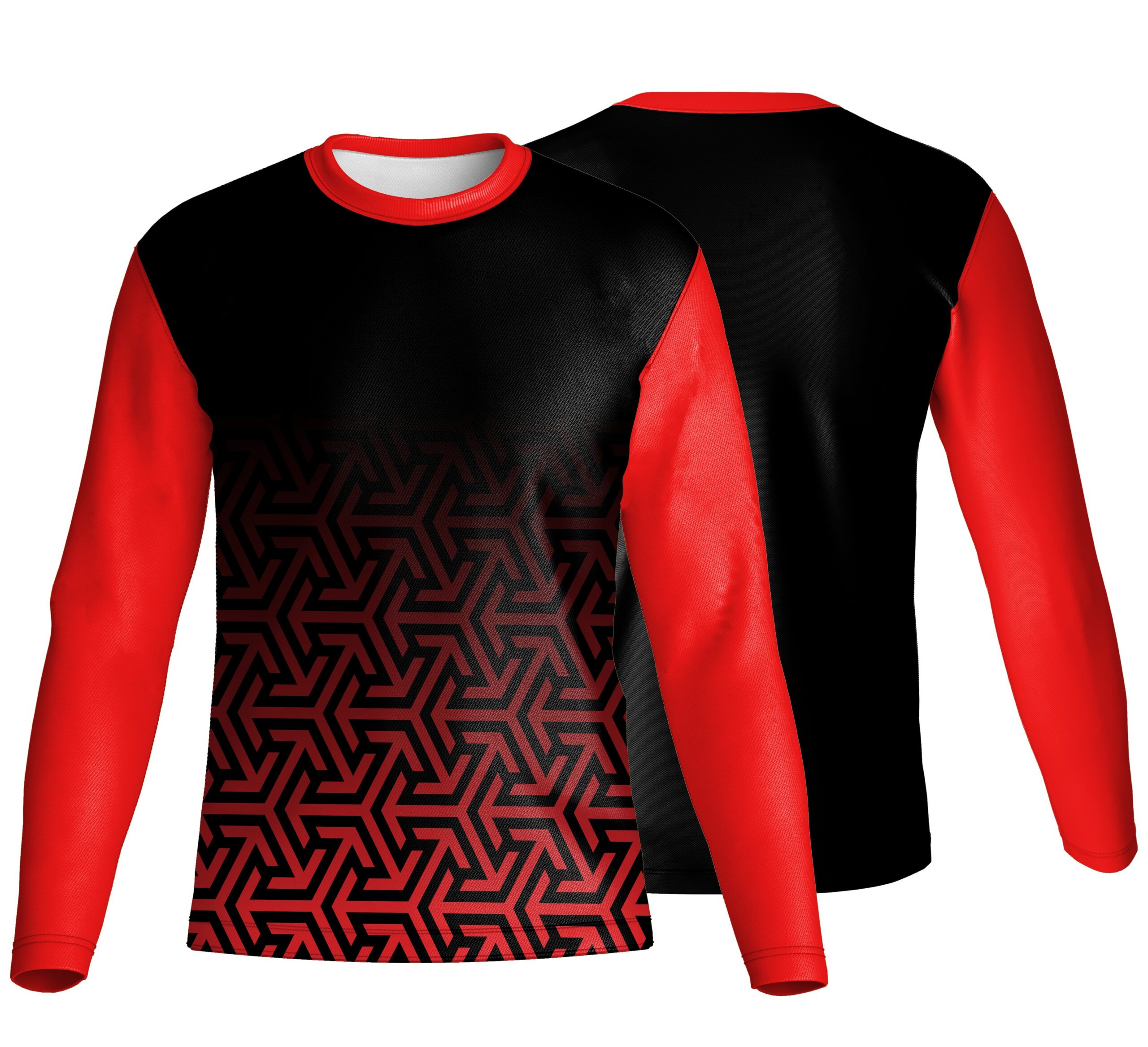 Unisex Dye Sublimated Long Sleeve Crew Neck T-Shirt | Pique Knit | Corporate Design - Image 4