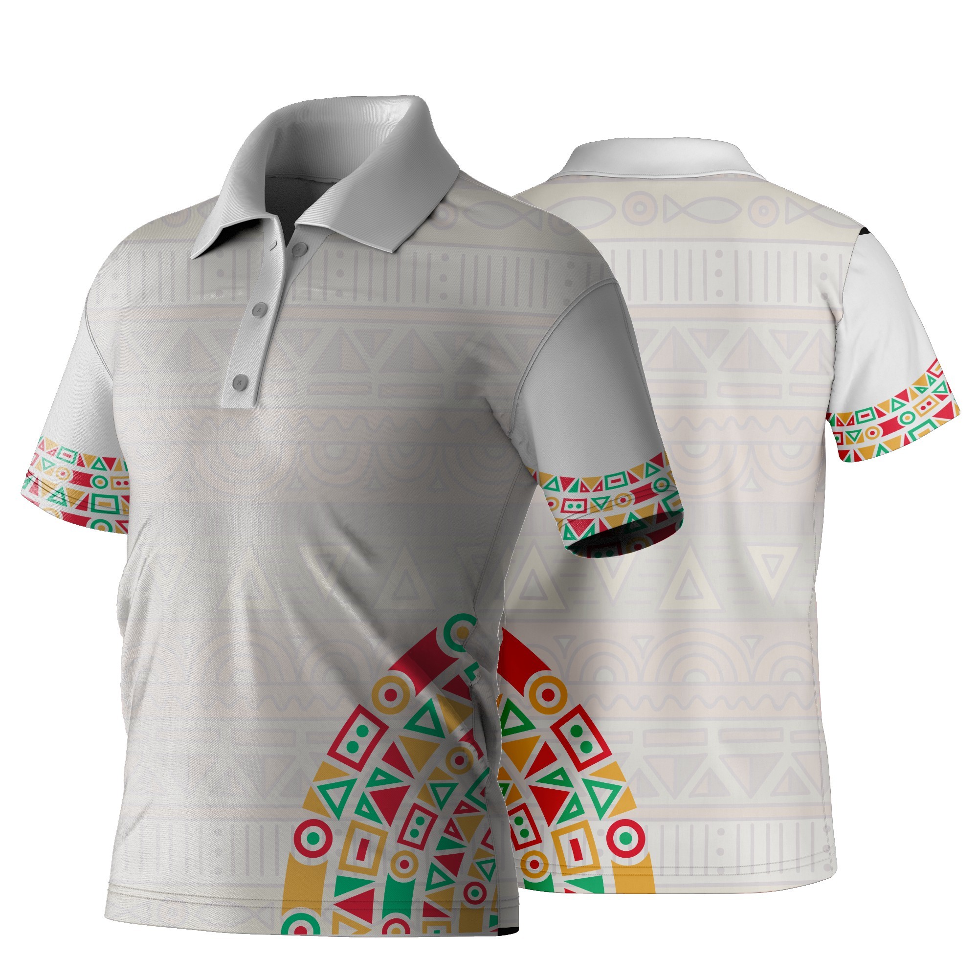 Unisex Golf Shirt | Sport Tec | Africa Design - Image 4