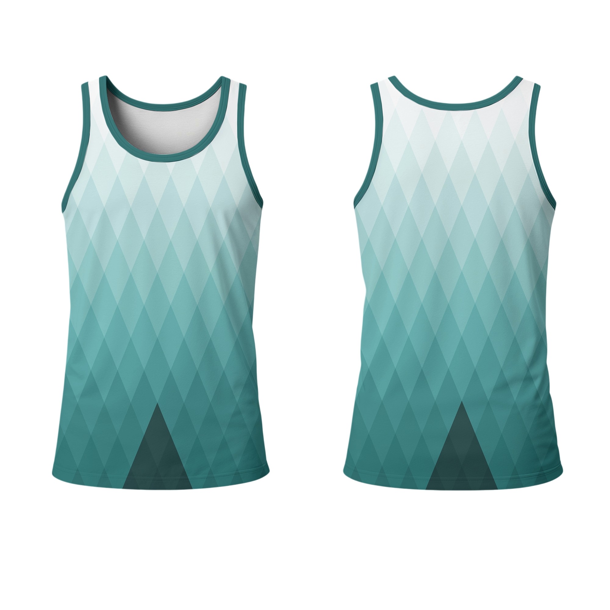 Mens Crew Neck Vest | Normal Back - Image 2