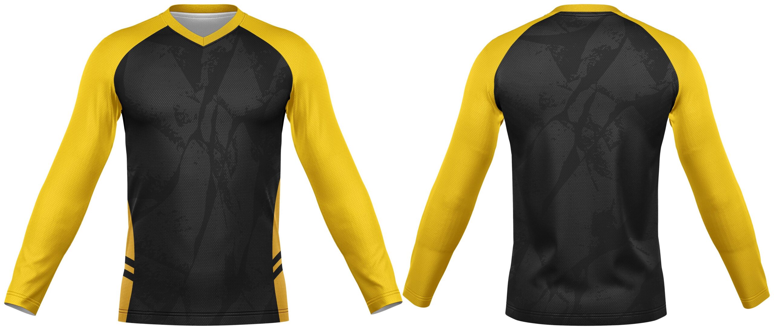 V-Neck Long Sleeve Soccer Shirt | Raglan Sleeves - Image 6