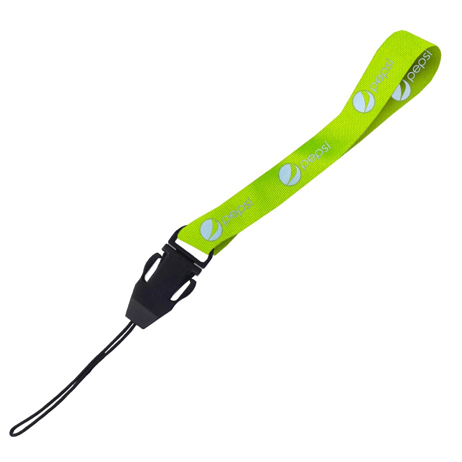 Hi-Viz Wrist Phone Strap Silver Reflective Print D/Sided with Cellphone Clip