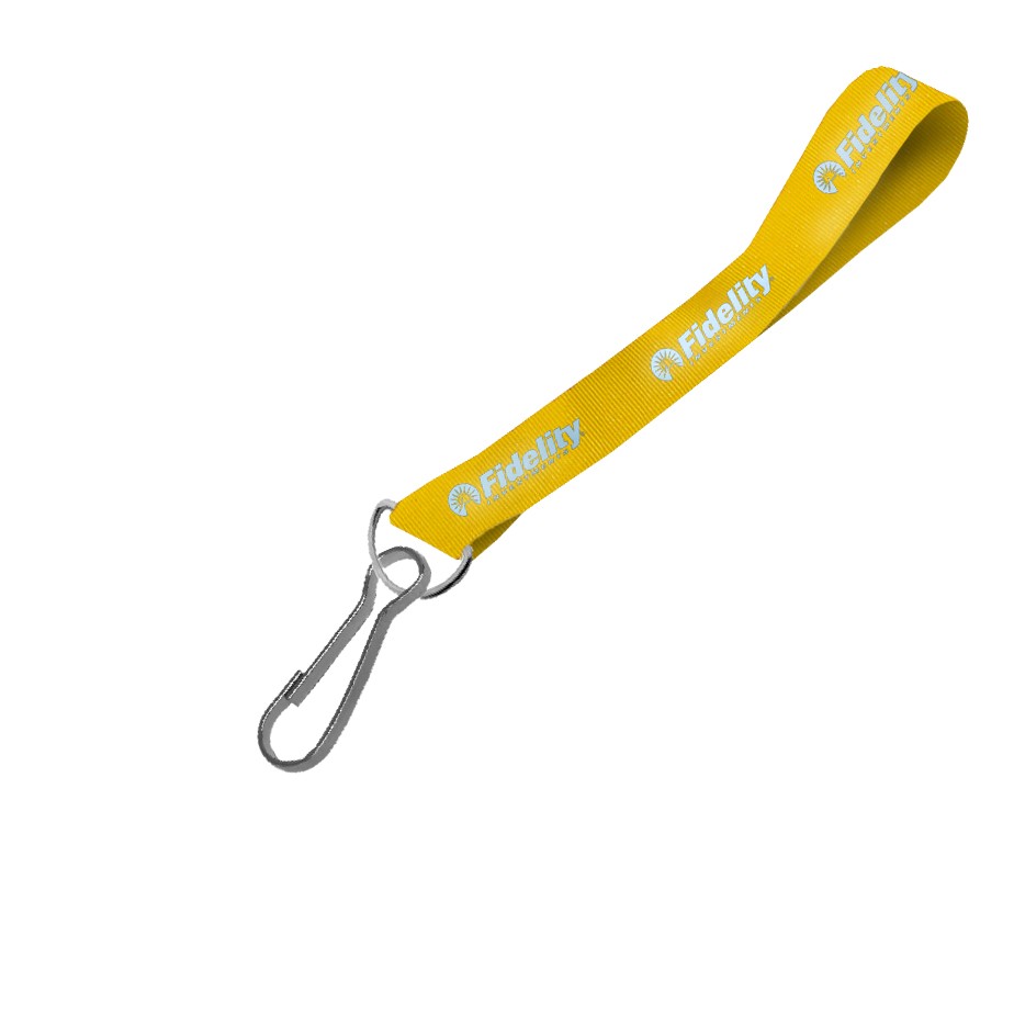 Hi-Viz Wrist Phone Strap Silver Reflective Print S/Sided with Swivel Hook - Image 3