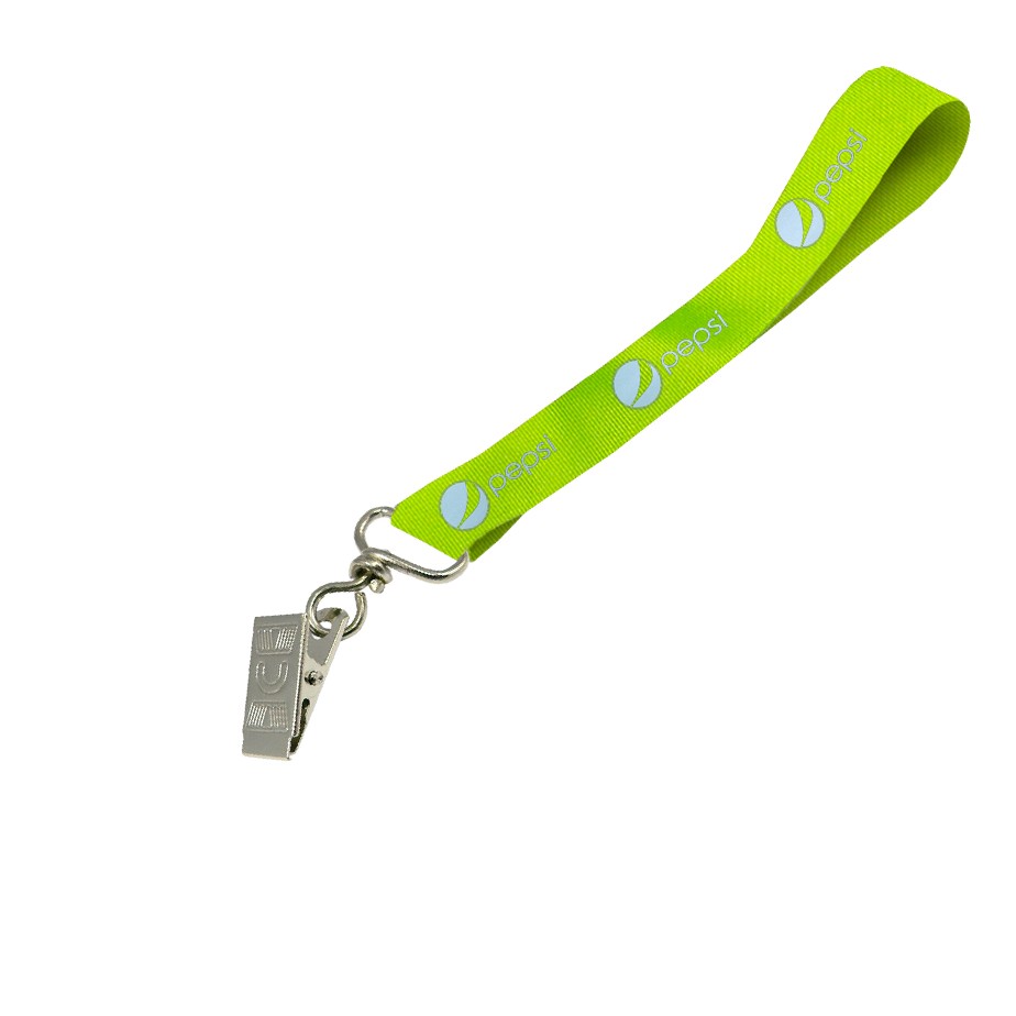 Hi-Viz Wrist Phone Strap Silver Reflective Print S/Sided with Crocodile Clip - Image 4