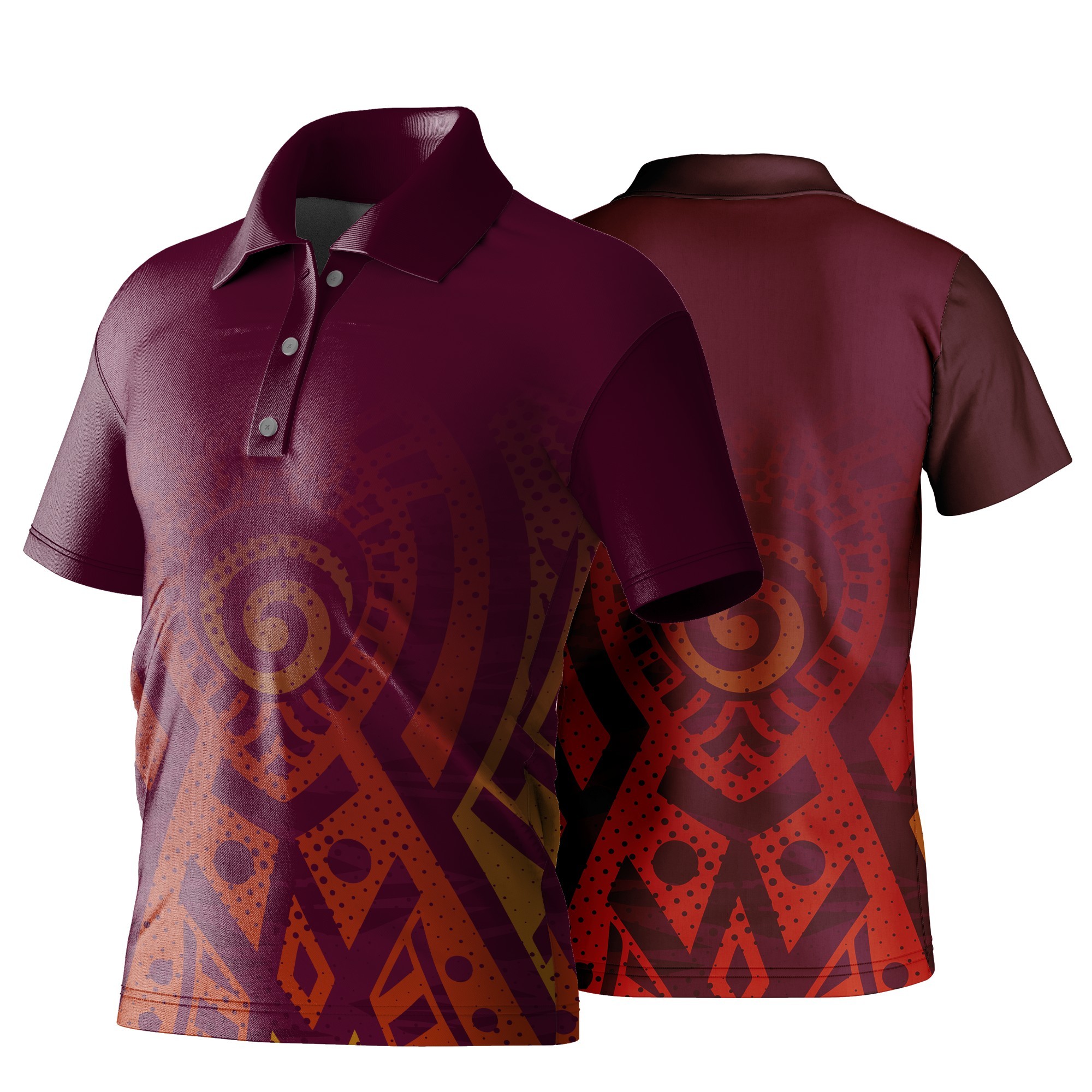 Unisex Golf Shirt | Drop Needle Square | Africa Design - Image 6
