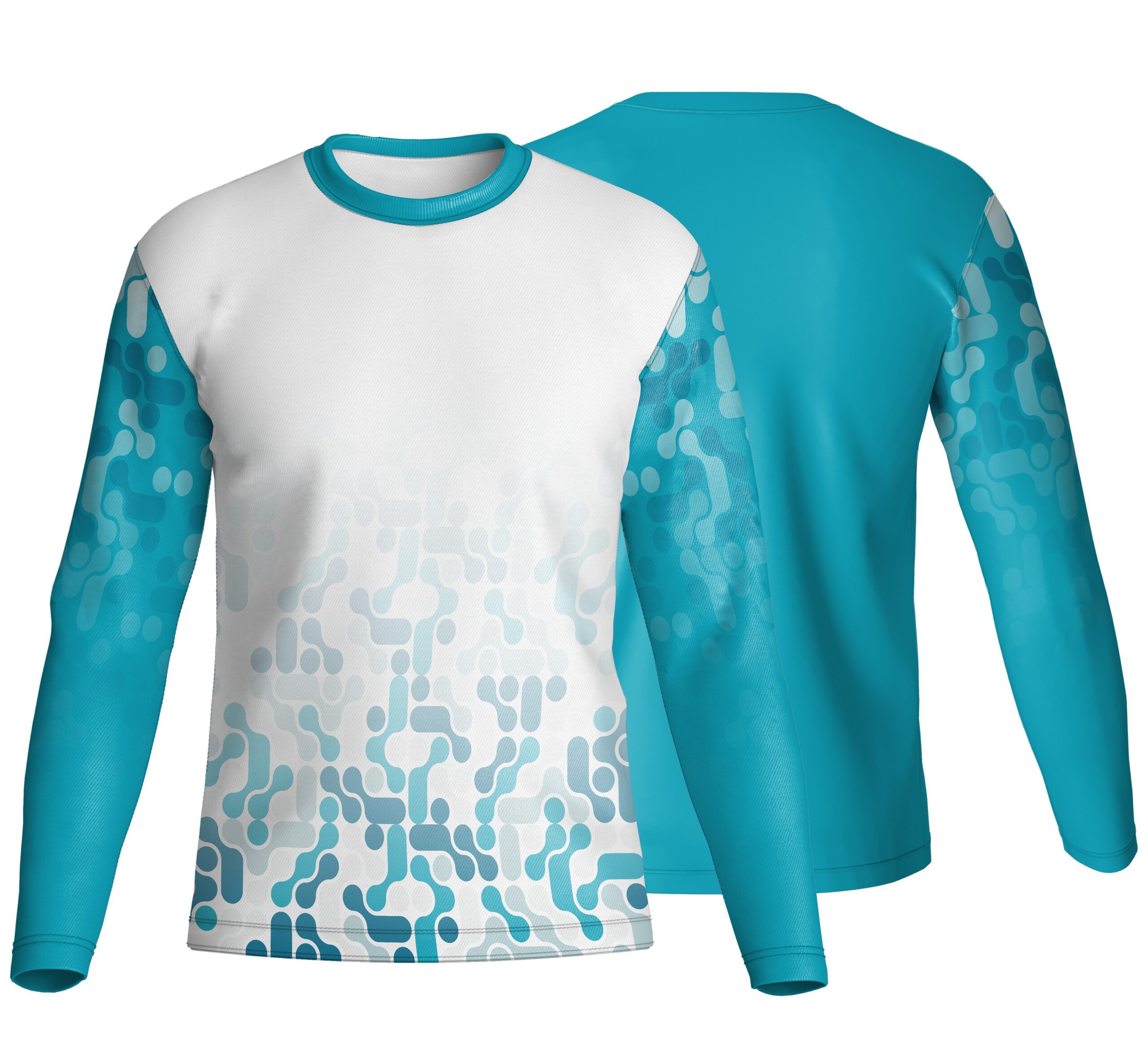 Unisex Dye Sublimated Long Sleeve Crew Neck T-Shirt | Pique Knit | Corporate Design