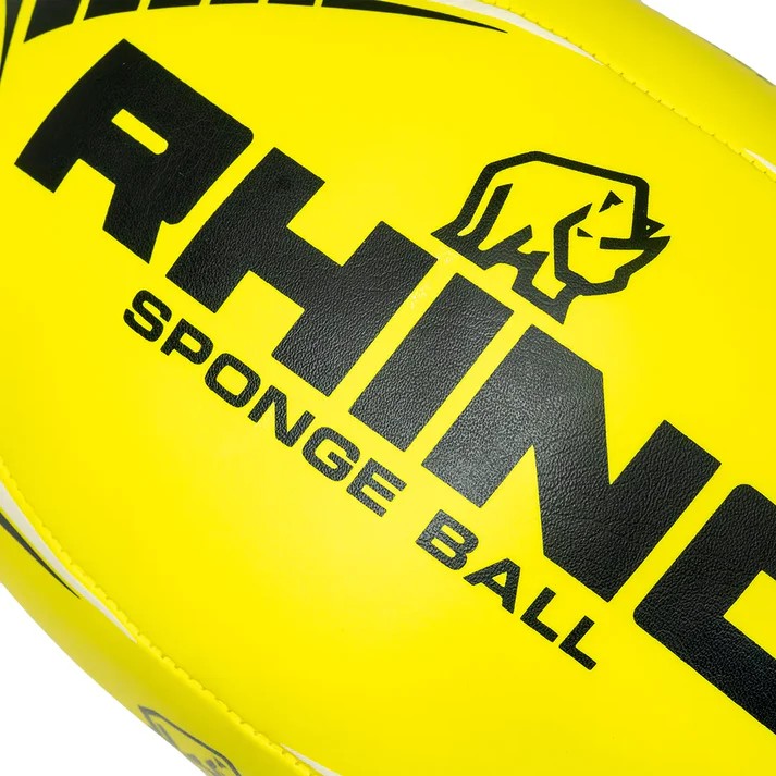 RHINO SPONGE RUGBY BALL Yellow - Image 3