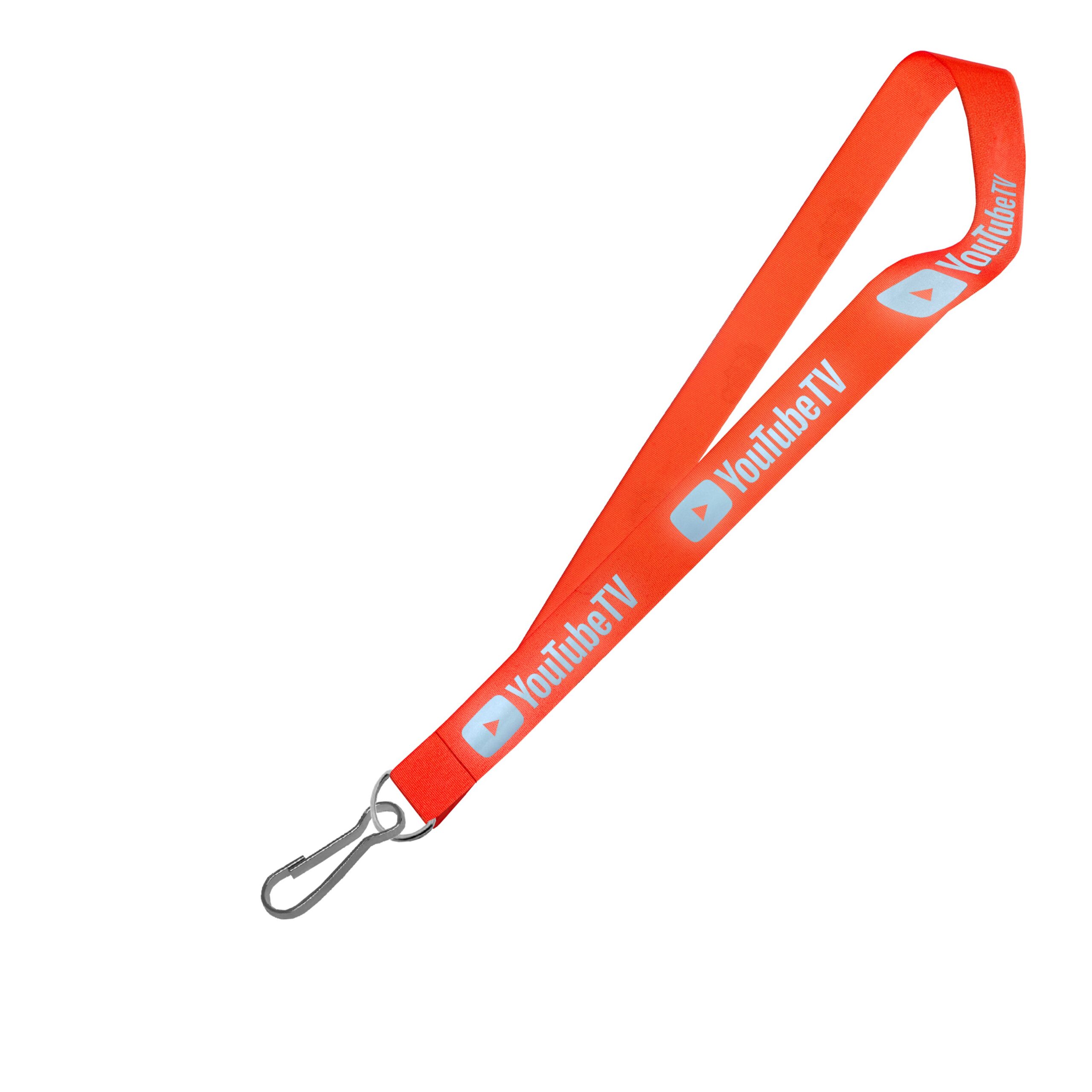 Hi-Viz Lanyard Silver Reflective Print S/Sided with Swivel Hook - Image 3