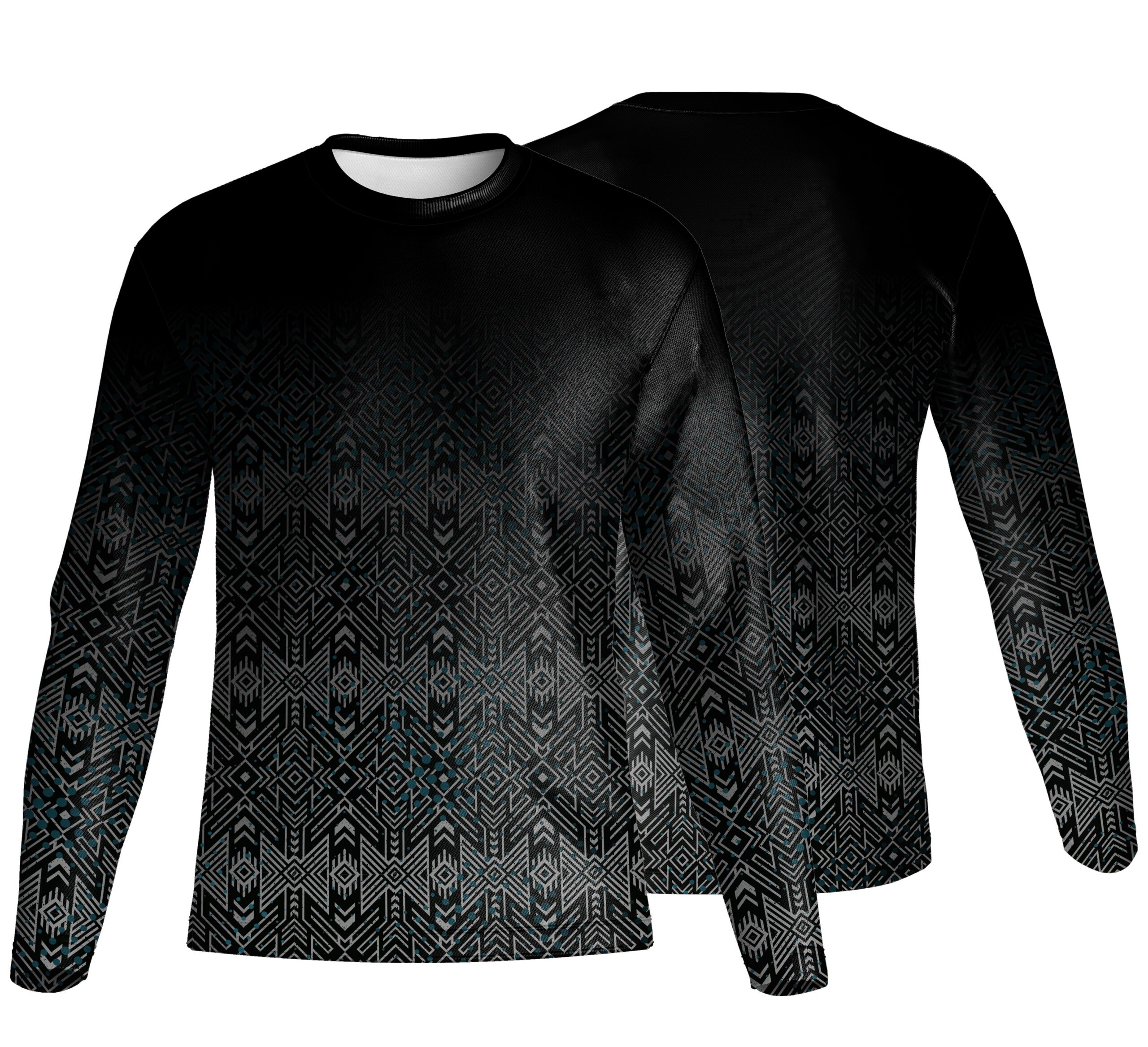 Unisex Long Sleeve Crew Neck T-Shirt | Sport Tec | Africa Design
