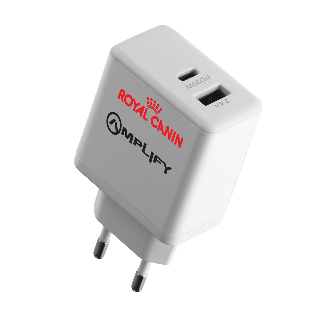 Amplify P.D. 20W Plus USB 12W Dual Wall Charger - Image 2