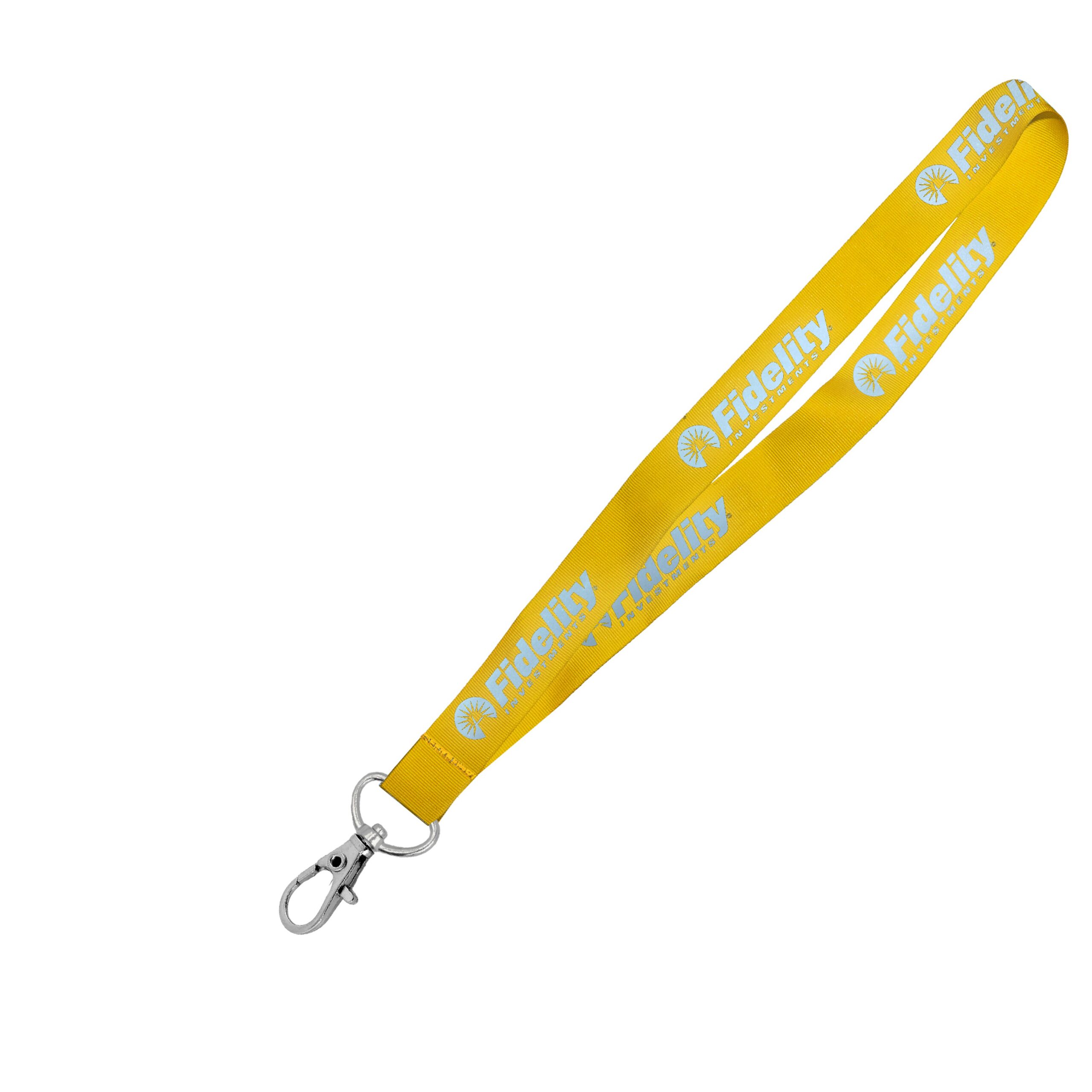 Hi-Viz Lanyard Silver Reflective Print D/Sided with Snap Hook - Image 4
