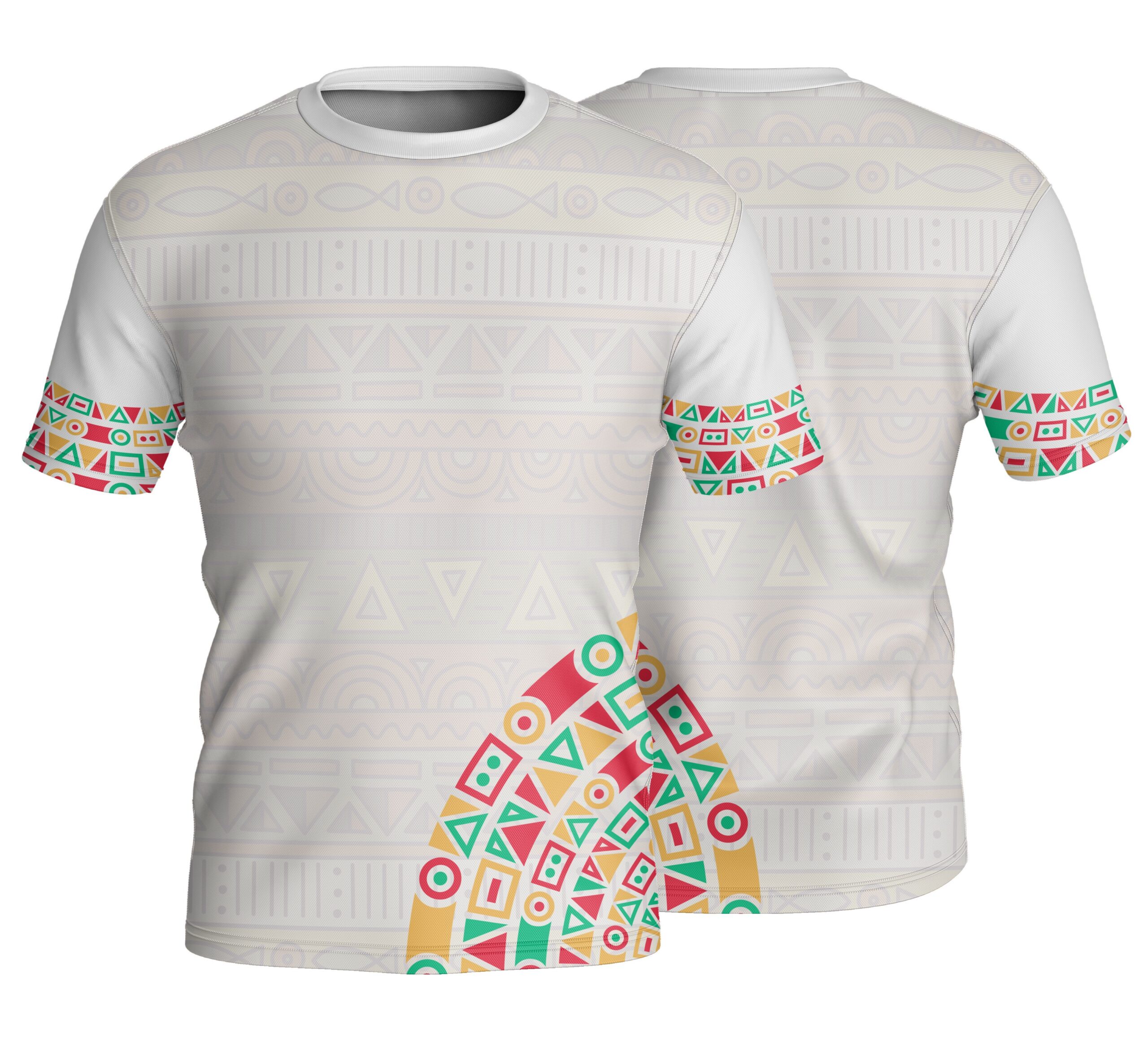 Kid’s Short Sleeve Crew Neck T-Shirt | Sport Tec | Africa Design - Image 4
