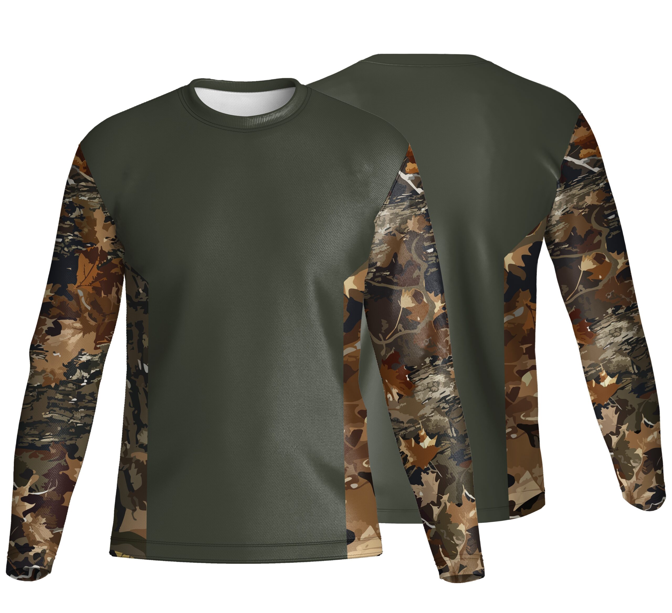 Unisex Long Sleeve Crew Neck T-Shirt | Sport Tec | Camo Design - Image 5