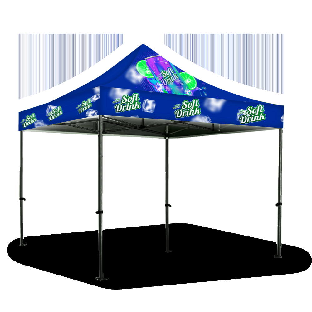 Gazebo 3 x 3m, Dye Sub, Econo Steel, Complete