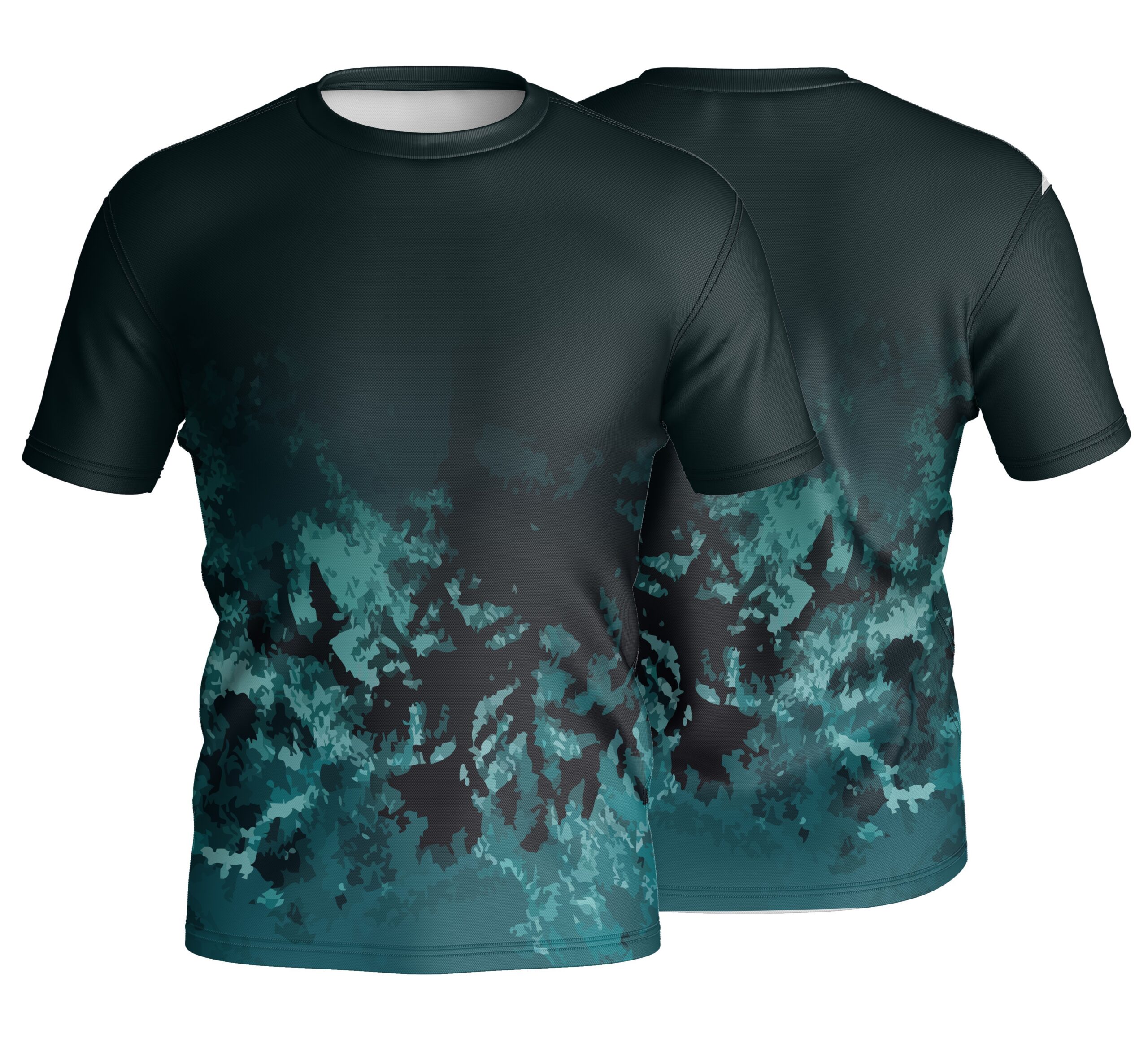 Unisex Short Sleeve Crew Neck T-Shirt | Interlock | Camo Design
