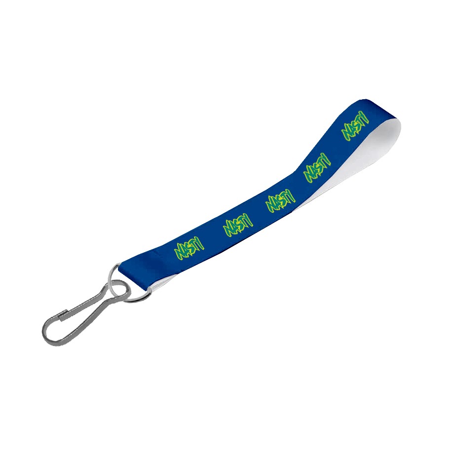 Matte Polyester Wrist Phone Strap S/Sided Print with Swivel Hook 25 x 340mm