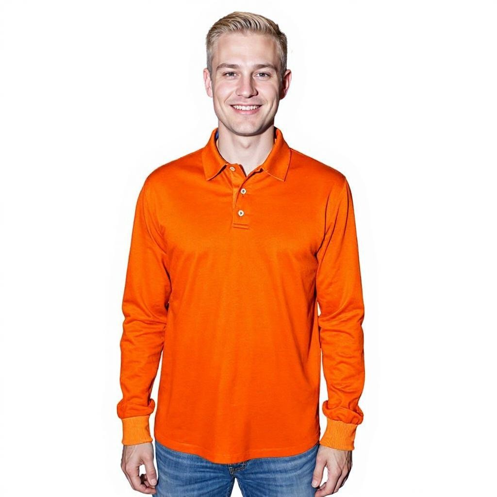 Sea Biscuit Combed Cotton Long Sleeve Golfer