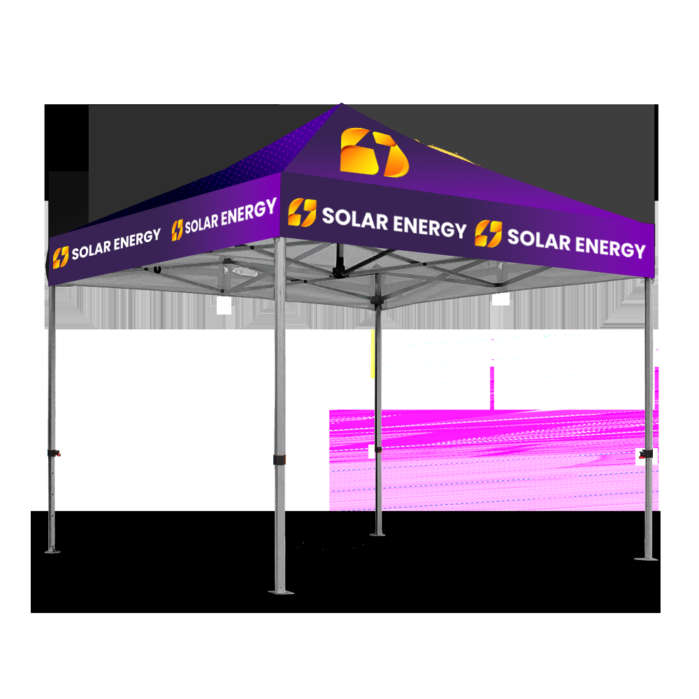 Gazebo 3 x 3m, UV Print, Hexagon Steel, Complete