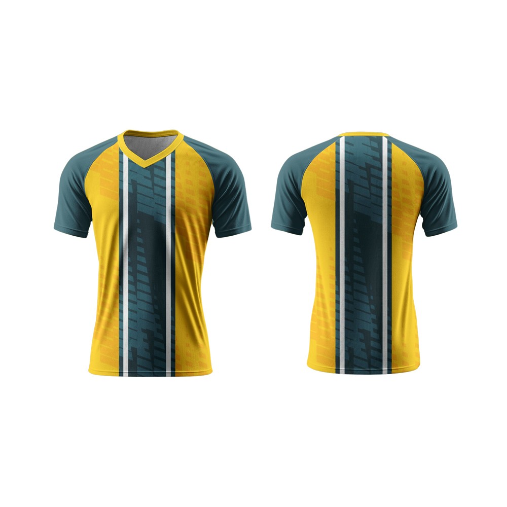 V-Neck Short Sleeve Soccer Shirt | Fitted Sleeves - Image 3