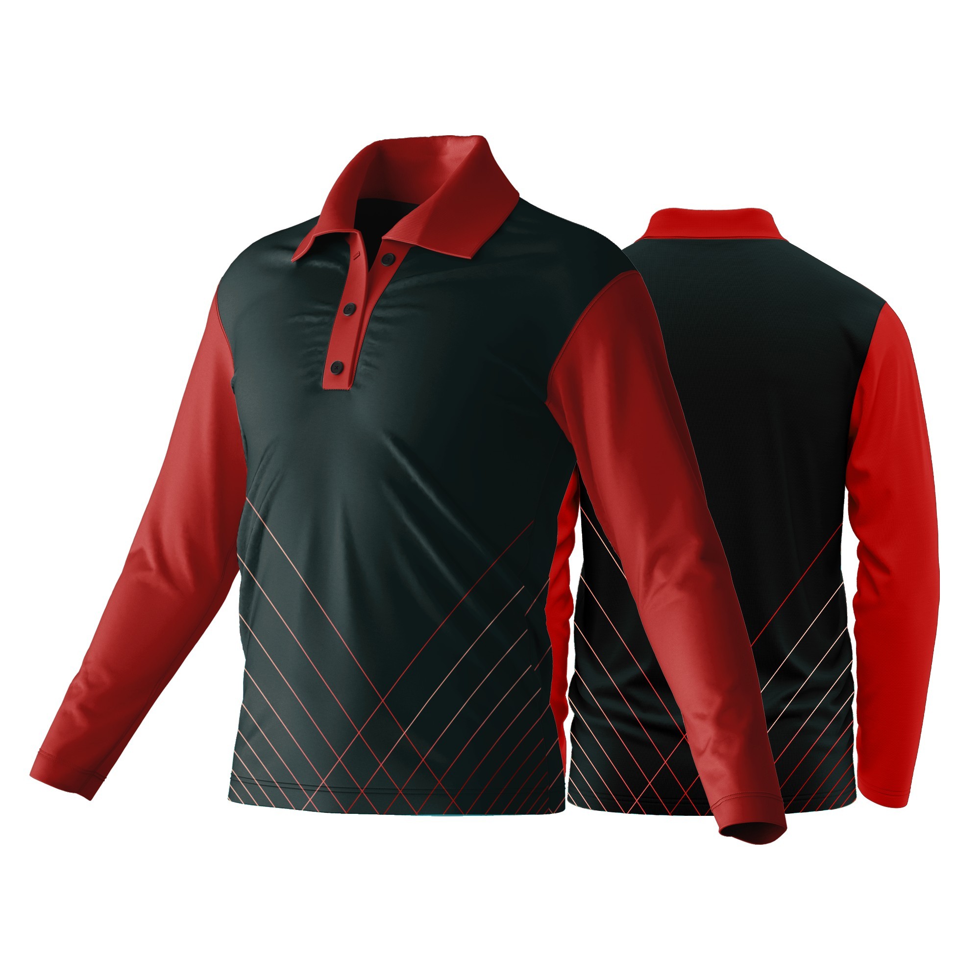 Unisex Long Sleeve Golf Shirt | Birdseye | Sport Design