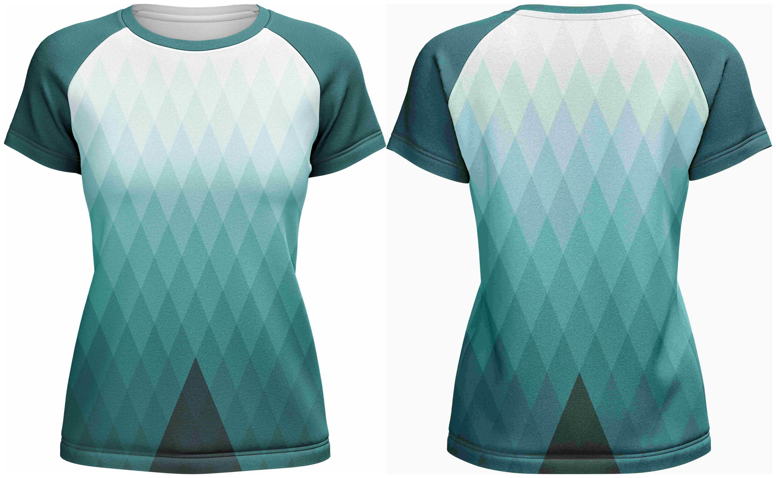 Ladies Crew Neck Short Sleeve T-Shirt | Raglan Sleeve - Image 3