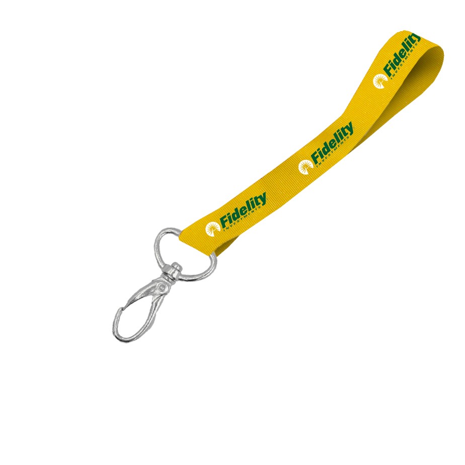 Hi-Viz Wrist Phone Strap DTF Print S/Sided with Lobster Clip - Image 3