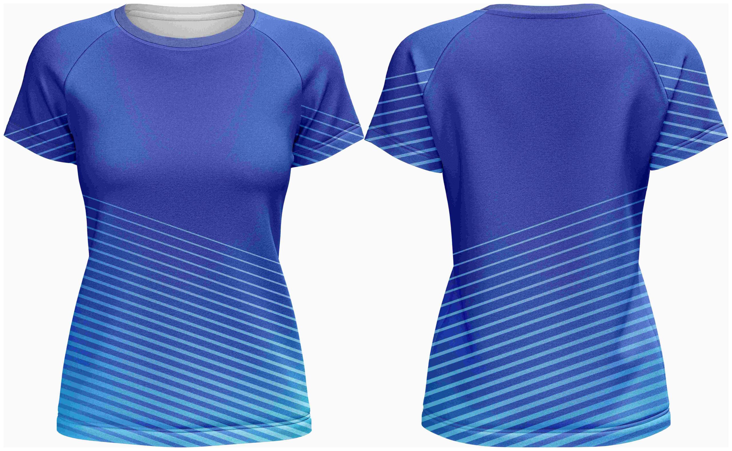Ladies Crew Neck Short Sleeve T-Shirt | Raglan Sleeve - Image 5