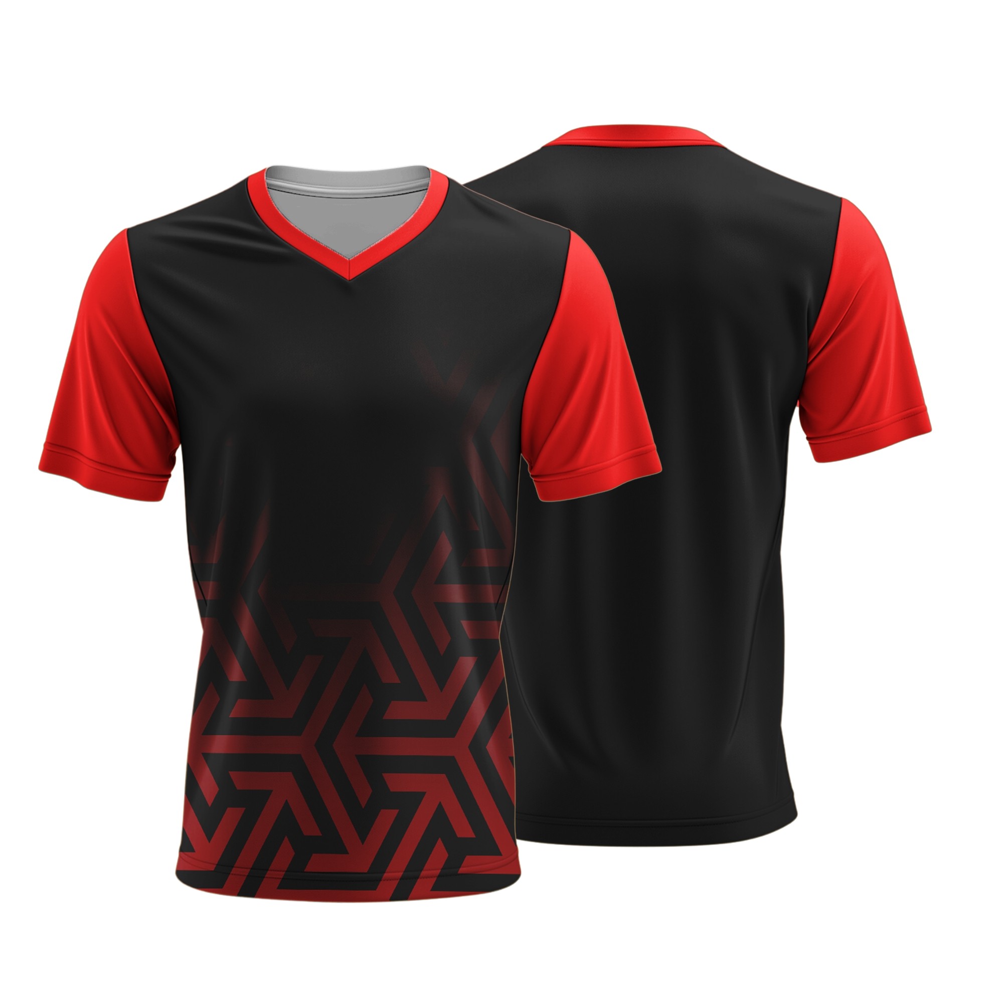 Unisex Dye Sublimated Short Sleeve V-Neck T-Shirt | Sport Tec | Corporate Design - Image 5