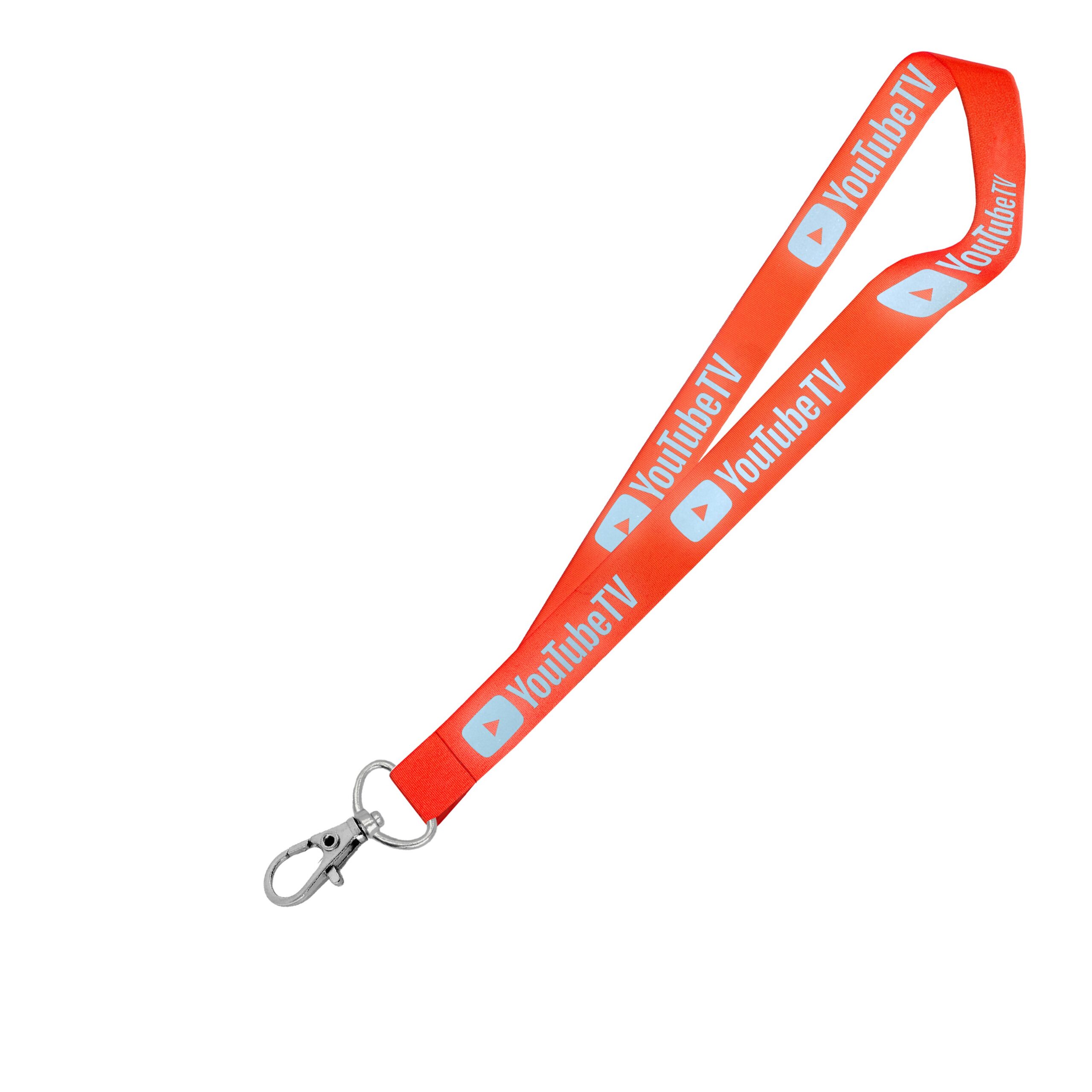 Hi-Viz Lanyard Silver Reflective Print D/Sided with Snap Hook - Image 3