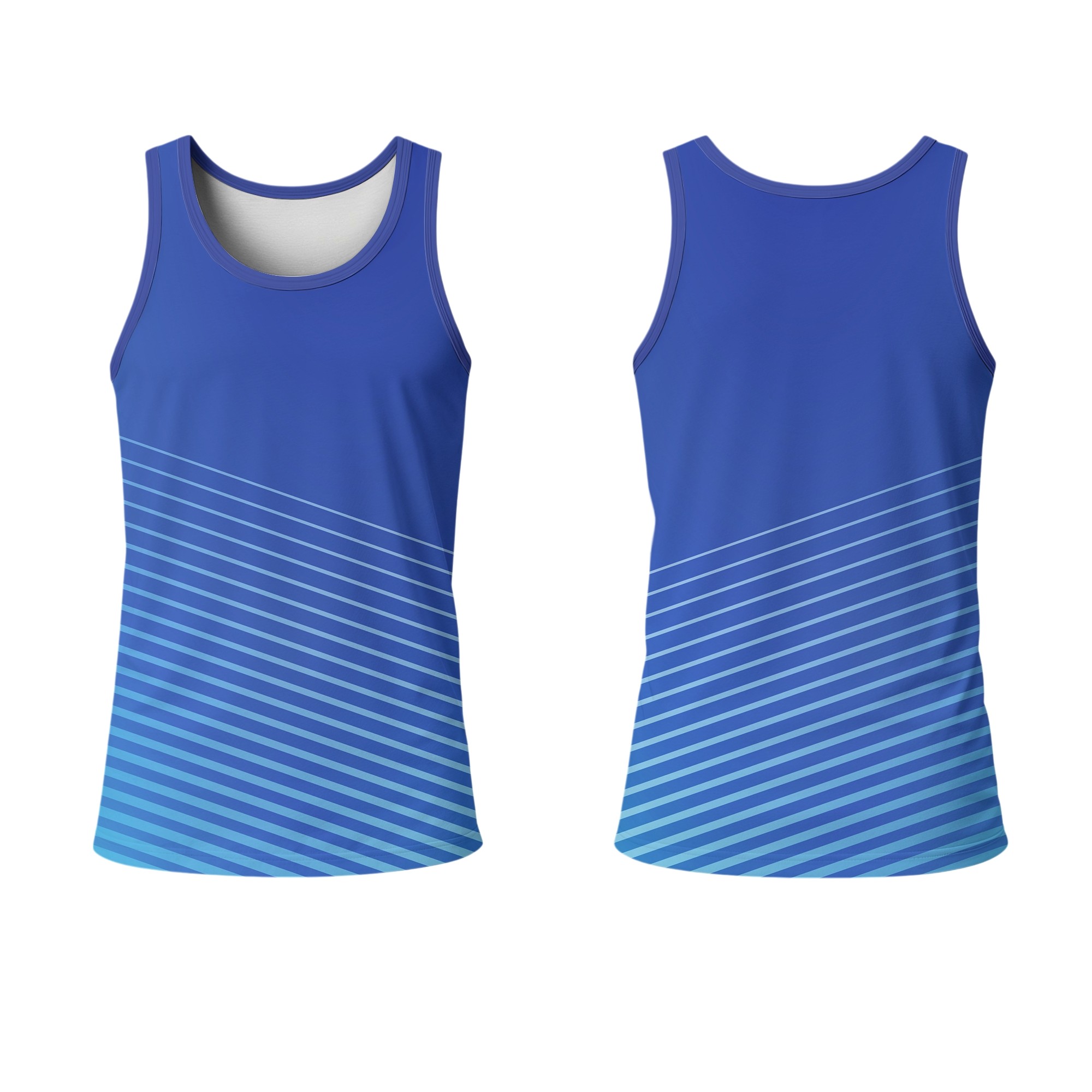 Mens Crew Neck Vest | Normal Back - Image 4