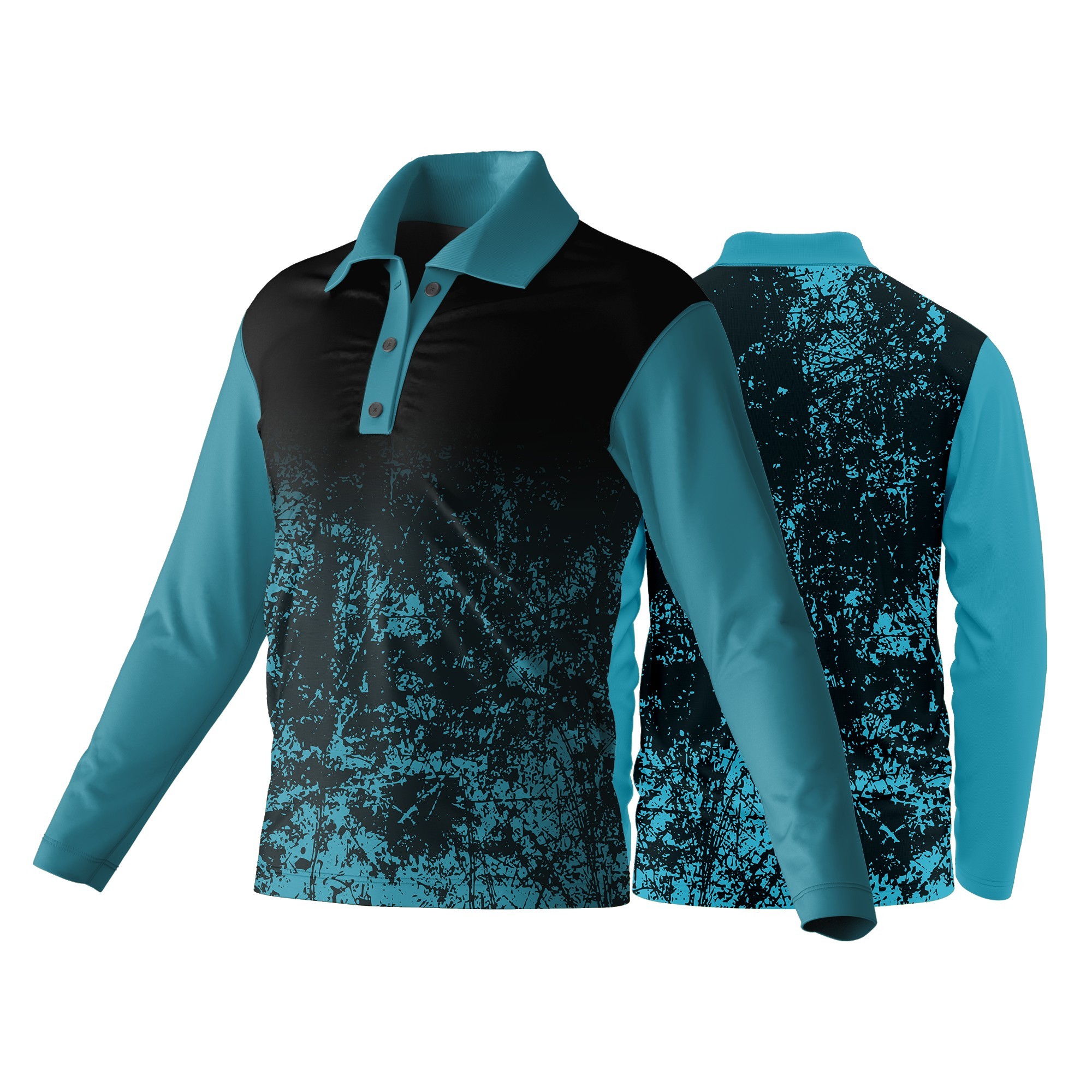 Unisex Long Sleeve Golf Shirt | Dry Tec | Sport Design - Image 4