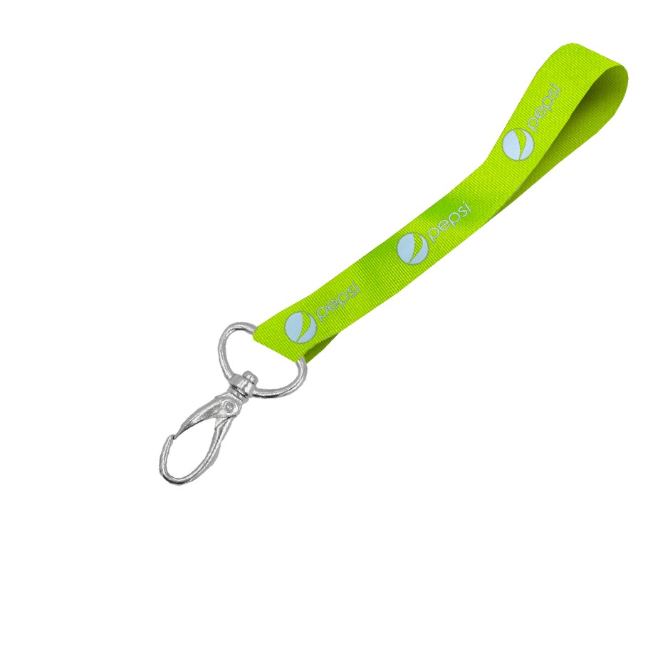 Hi-Viz Wrist Phone Strap Silver Reflective Print S/Sided with Lobster Clip - Image 3