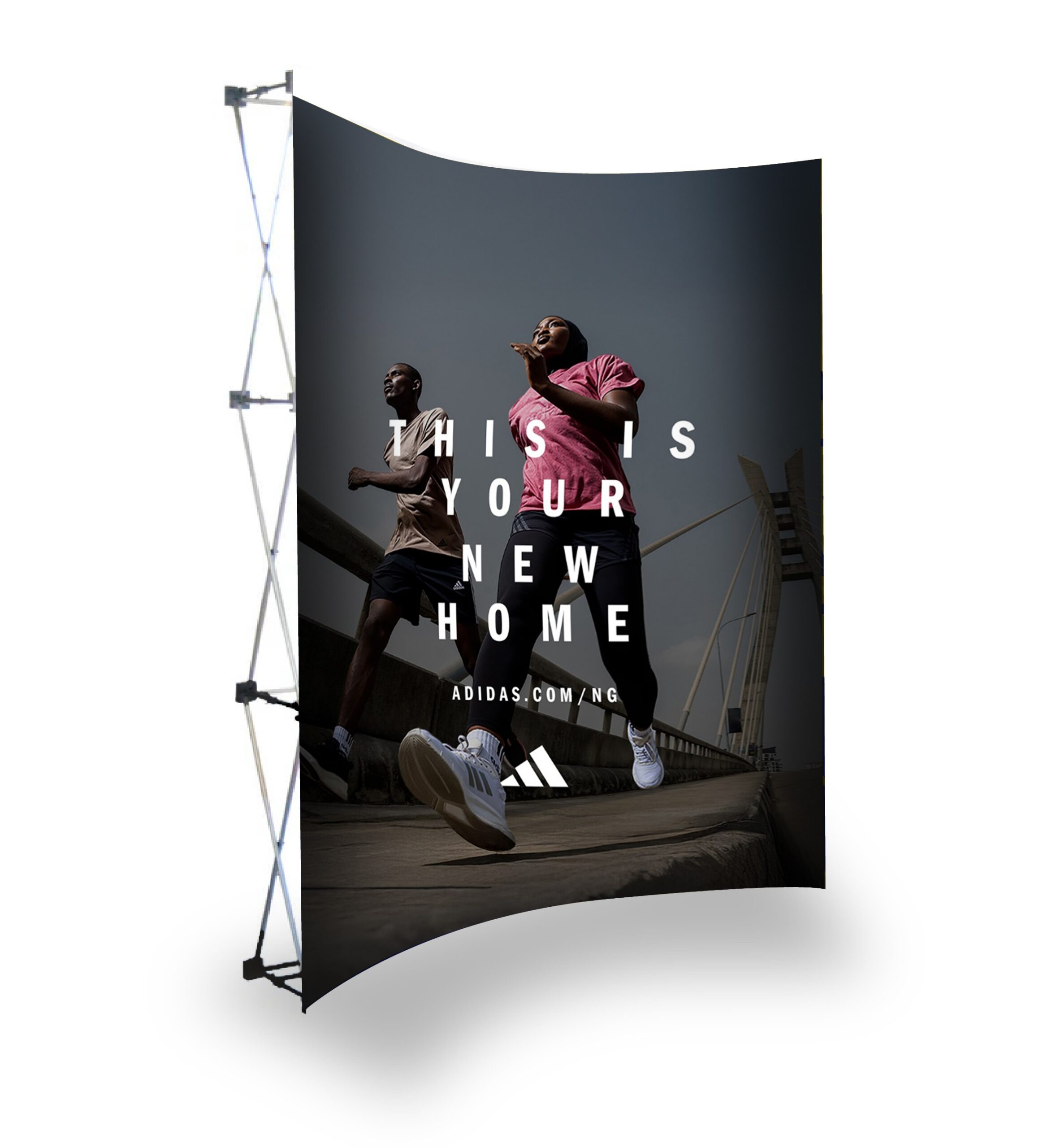 Curved Bannerwall 2.15 x 2.25m, Print Only