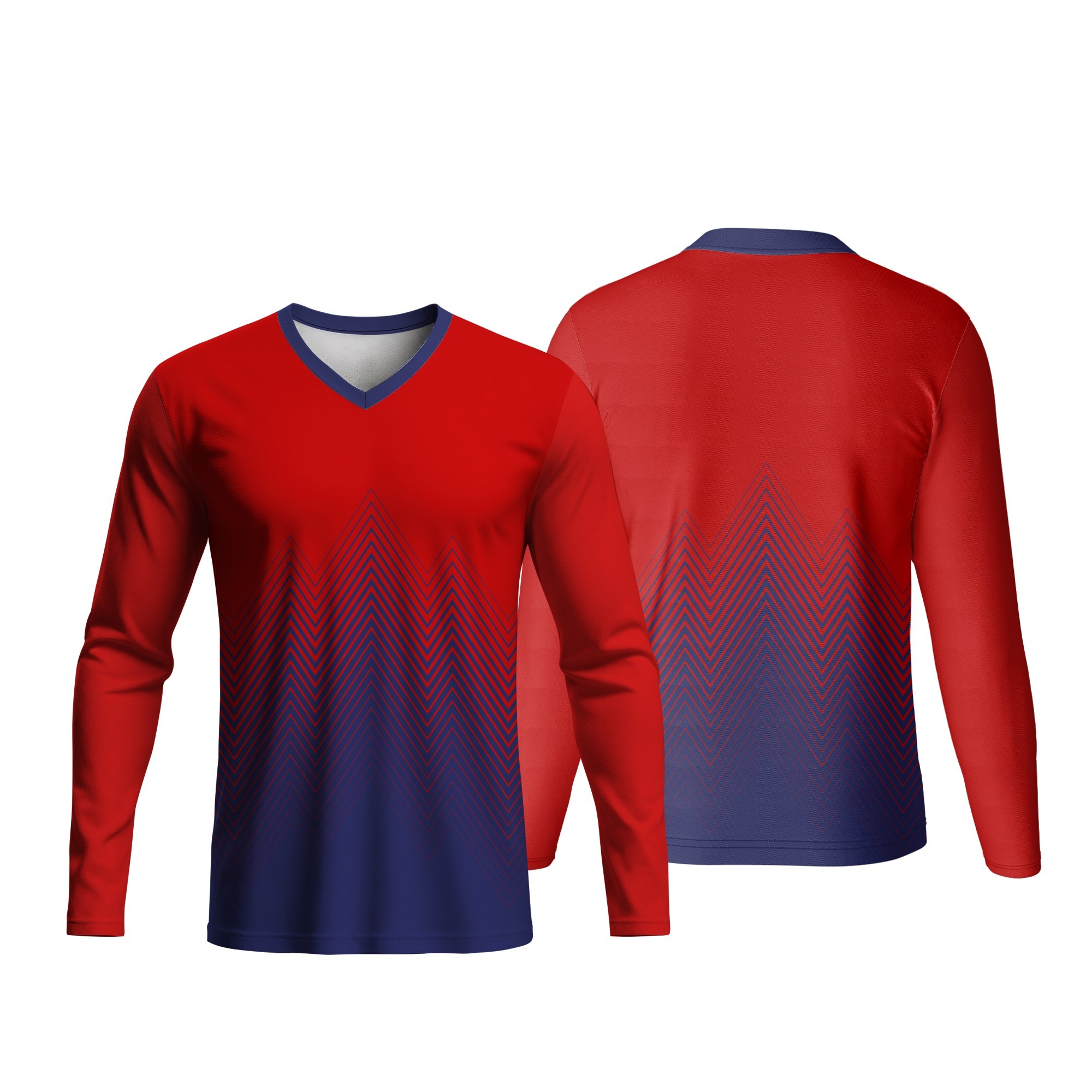Kids V-Neck Long Sleeve Soccer Shirt | Fitted Sleeves - Image 6