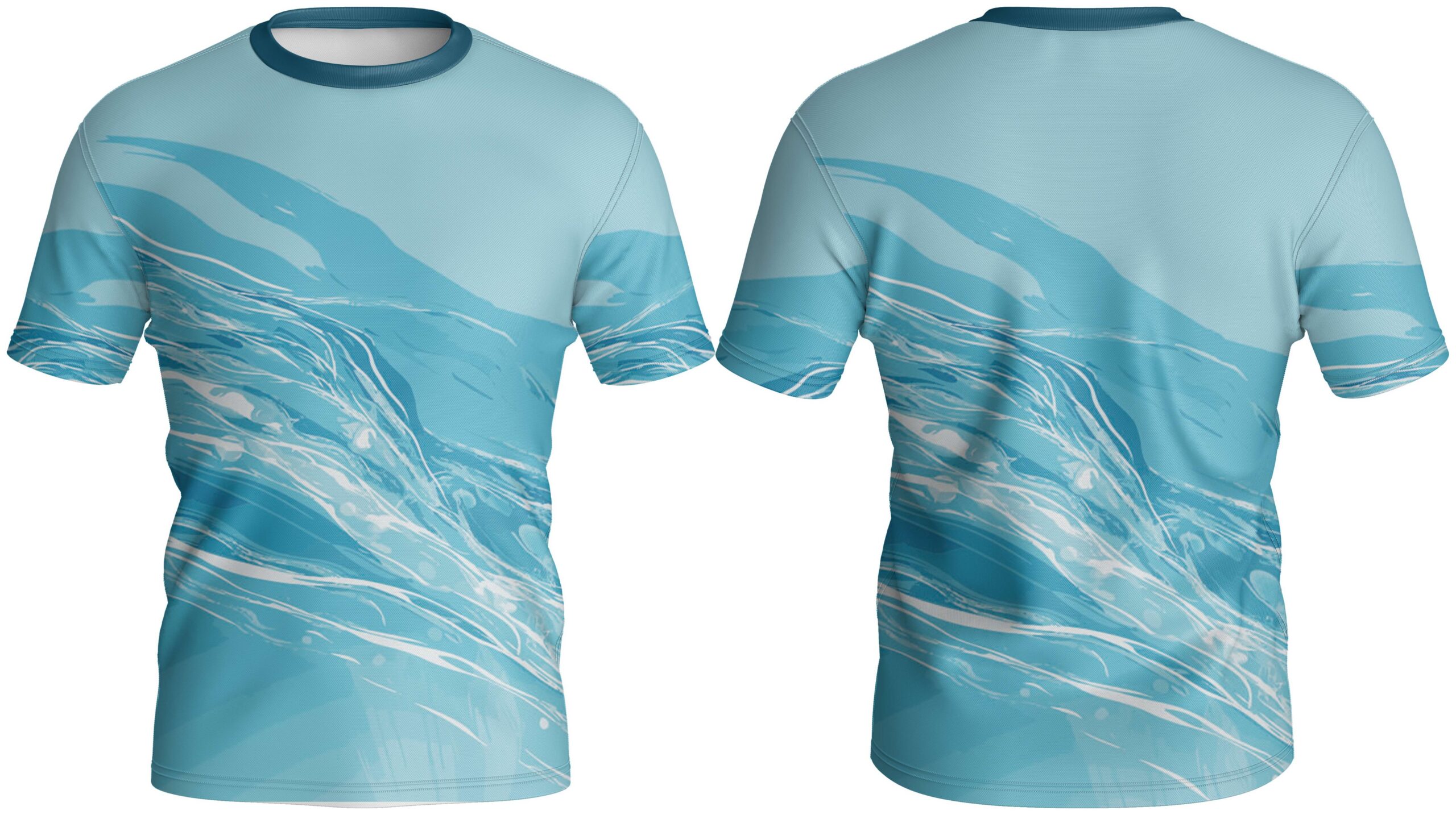 Crew Neck Short Sleeve T-Shirts | Fitted Sleeve - Image 3