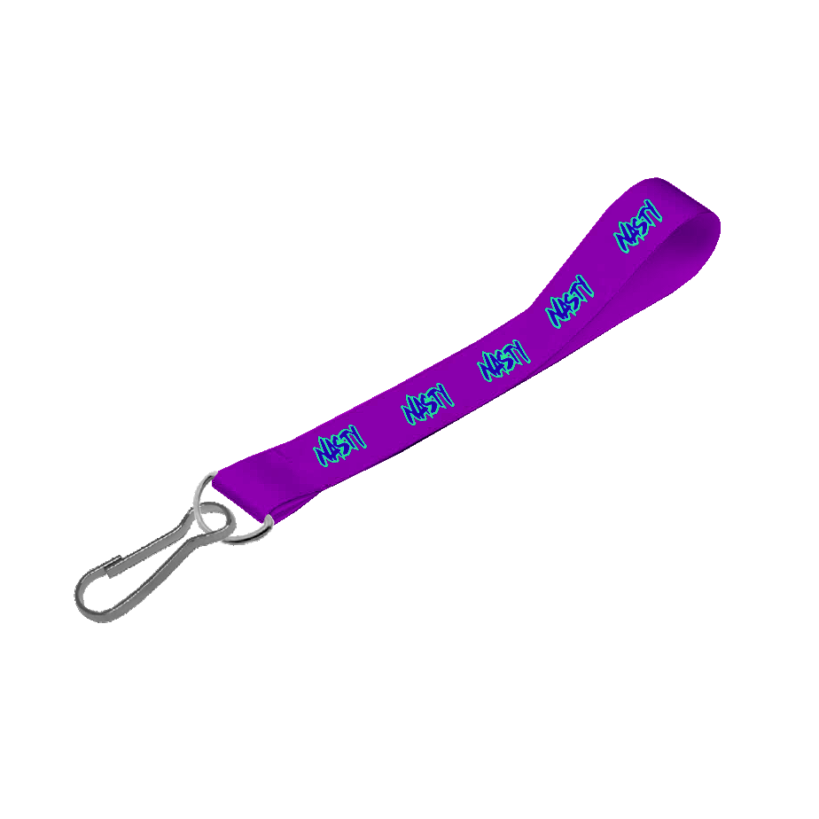 Satin Wrist Phone Strap D/Sided Print with Swivel Hook 15 x 340mm