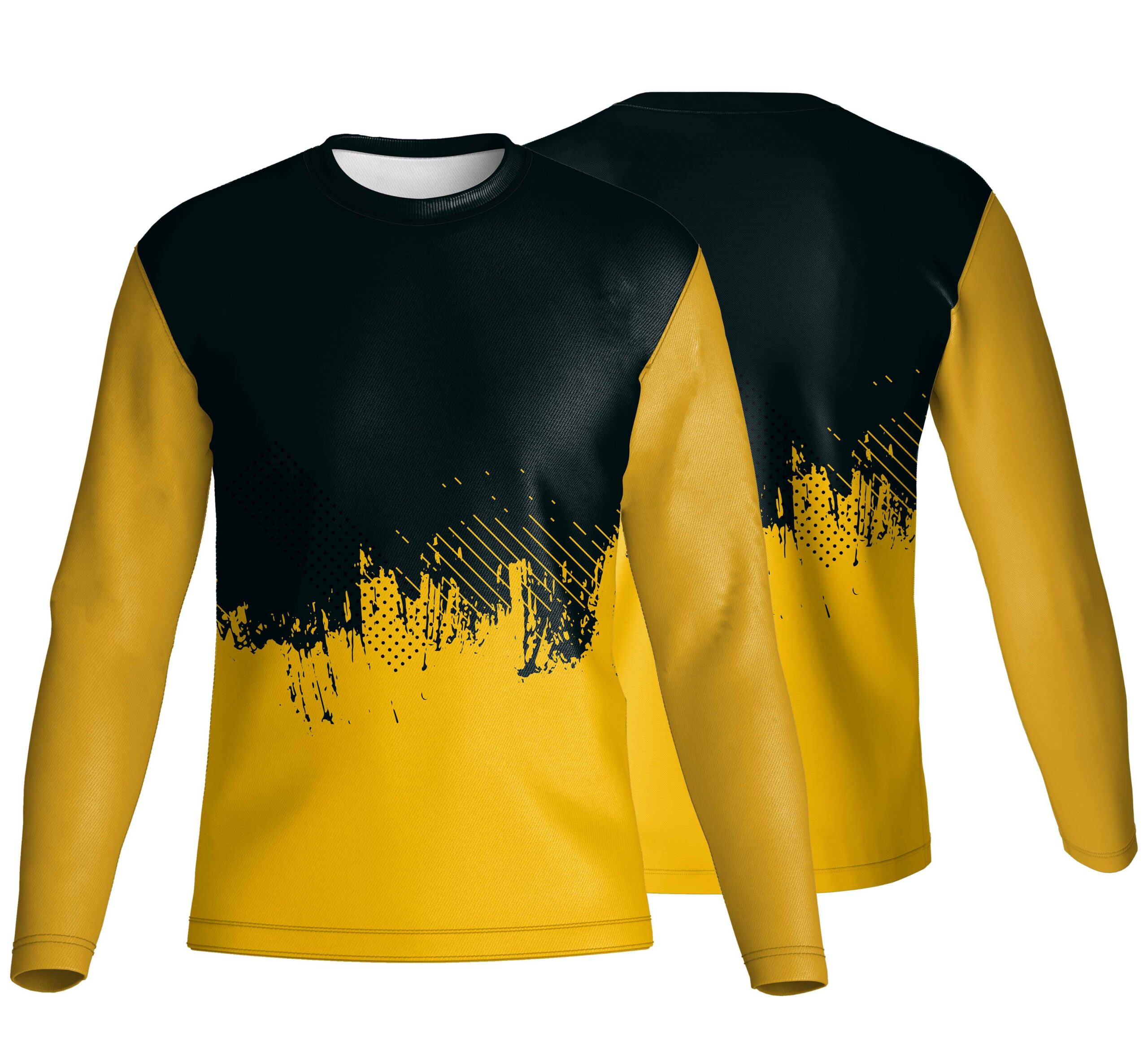 Unisex Long Sleeve Crew Neck T-Shirt | Drop Needle Square | Sport Design - Image 4