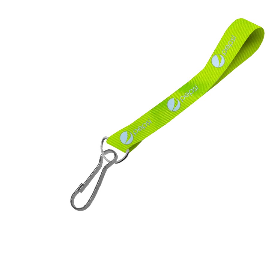 Hi-Viz Wrist Phone Strap Silver Reflective Print S/Sided with Swivel Hook - Image 4