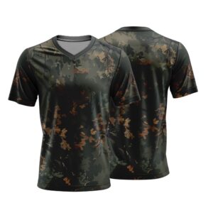 unisex-short-sleeve-v-neck-t-shirt-drop-needle-square-camo-design
