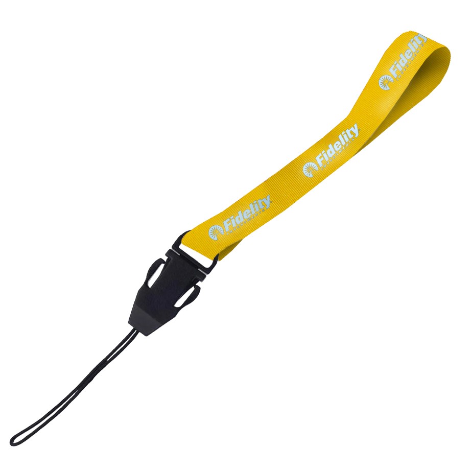 Hi-Viz Wrist Phone Strap Silver Reflective Print S/Sided with Cellphone Clip - Image 4