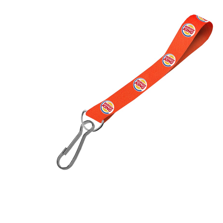 Hi-Viz Wrist Phone Strap DTF Print S/Sided with Swivel Hook