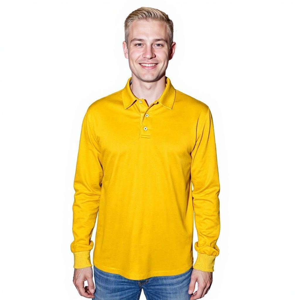 Sea Biscuit Combed Cotton Long Sleeve Golfer - Image 8