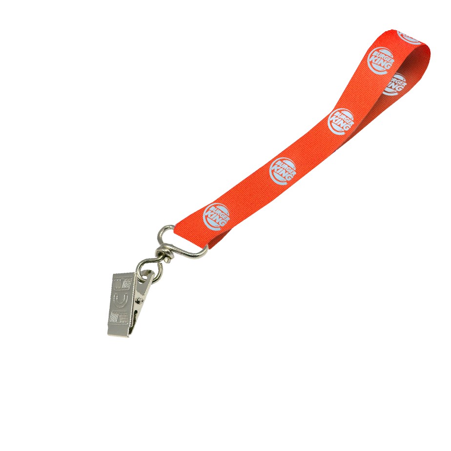 Hi-Viz Wrist Phone Strap Silver Reflective Print D/Sided with Crocodile Clip