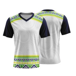 unisex-short-sleeve-v-neck-t-shirt-pique-knit-africa-design