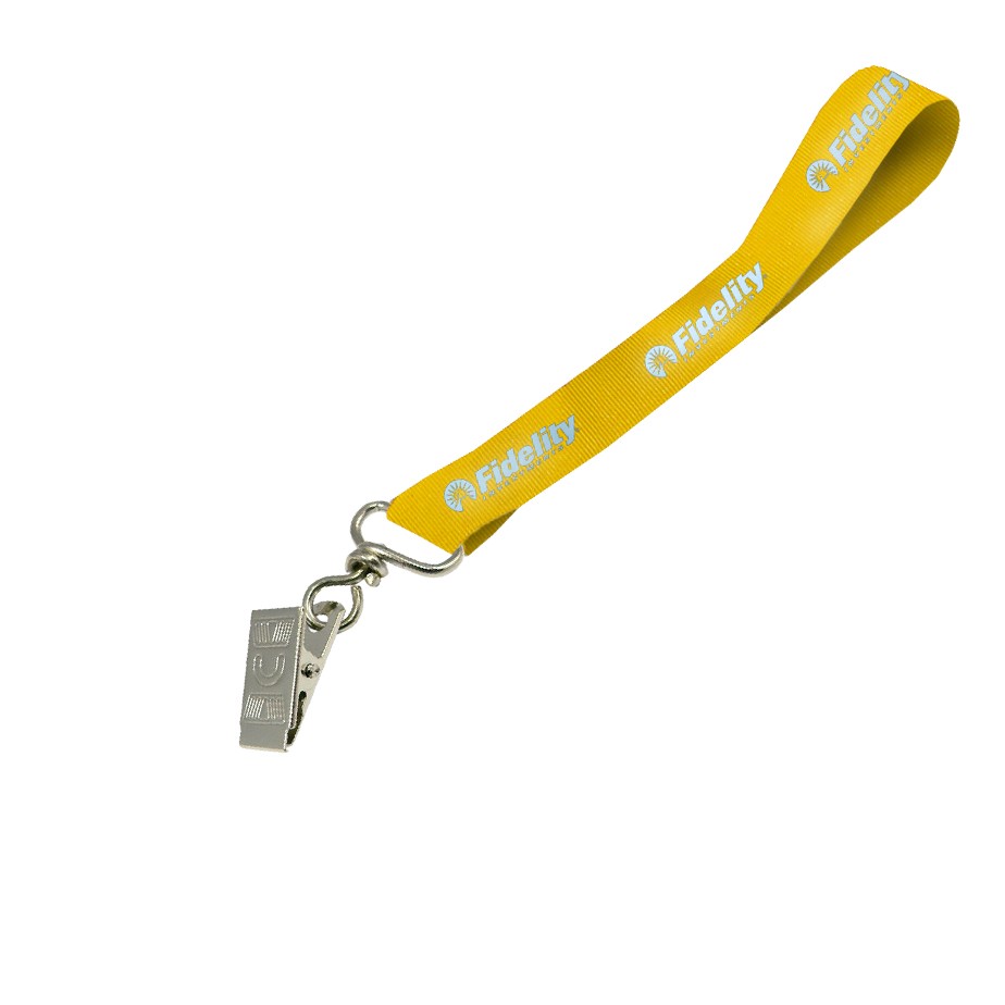 Hi-Viz Wrist Phone Strap Silver Reflective Print S/Sided with Crocodile Clip - Image 4