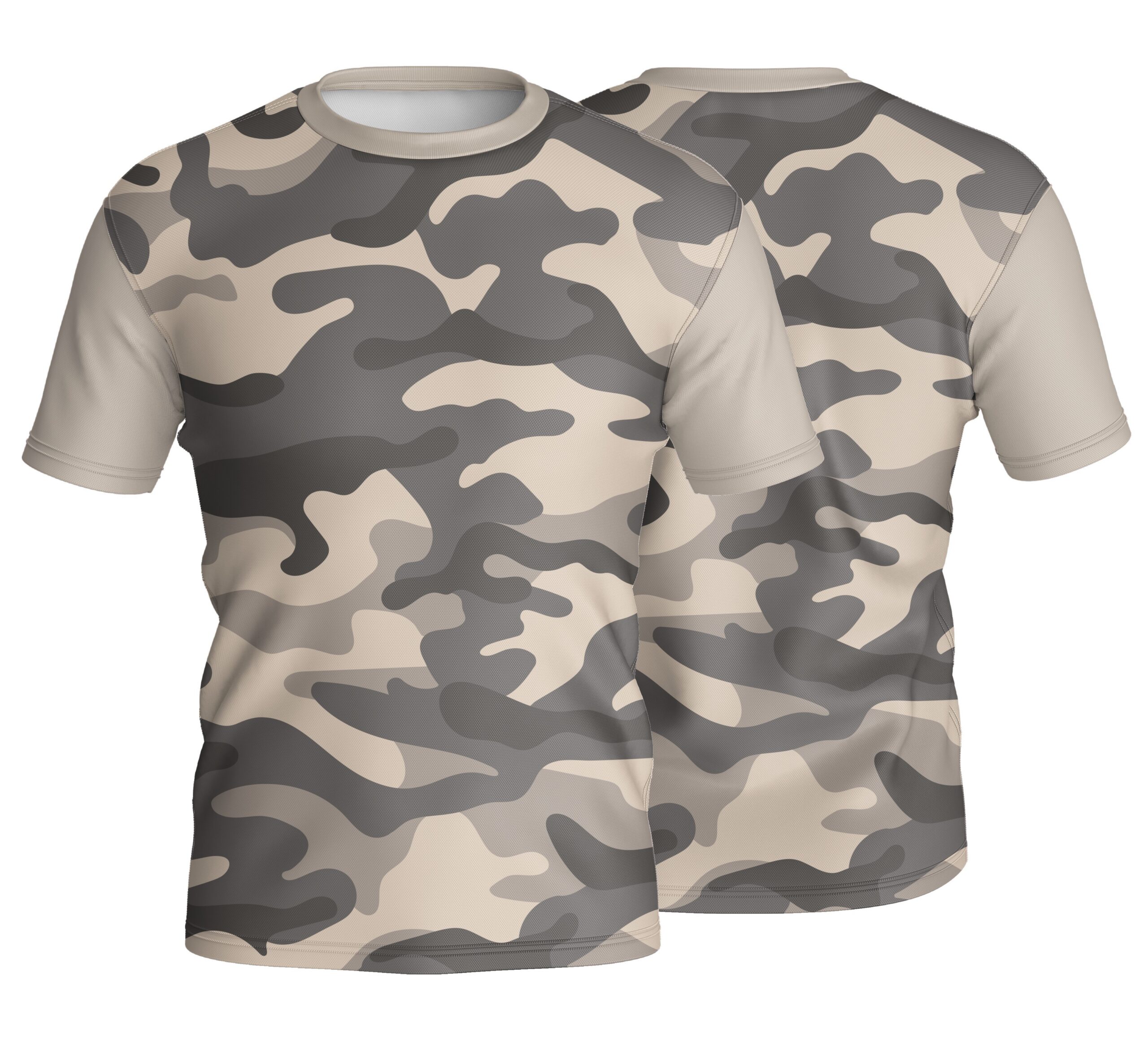 Unisex Short Sleeve Crew Neck T-Shirt | Interlock | Camo Design - Image 5