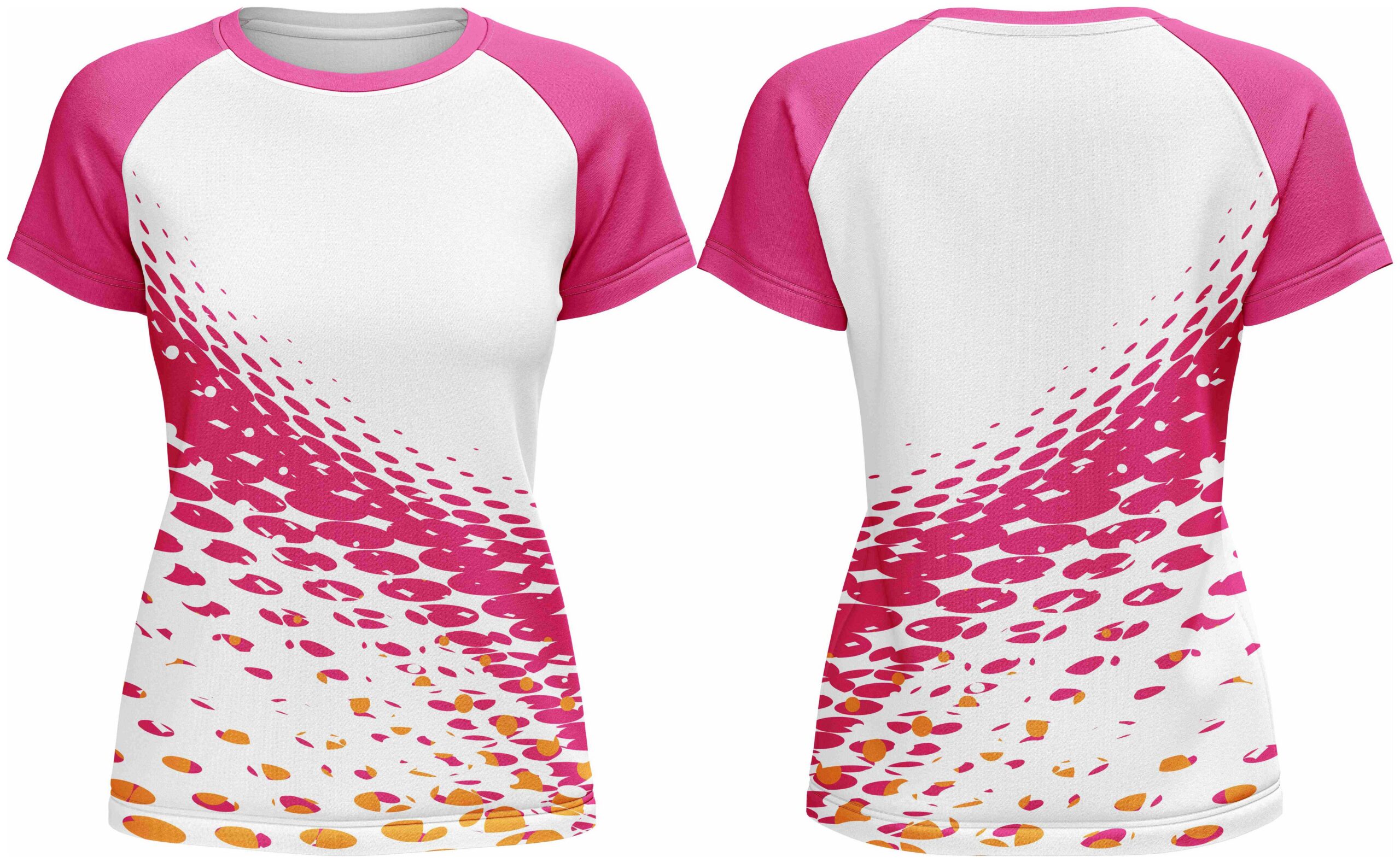 Ladies Crew Neck Short Sleeve T-Shirt | Raglan Sleeve - Image 7